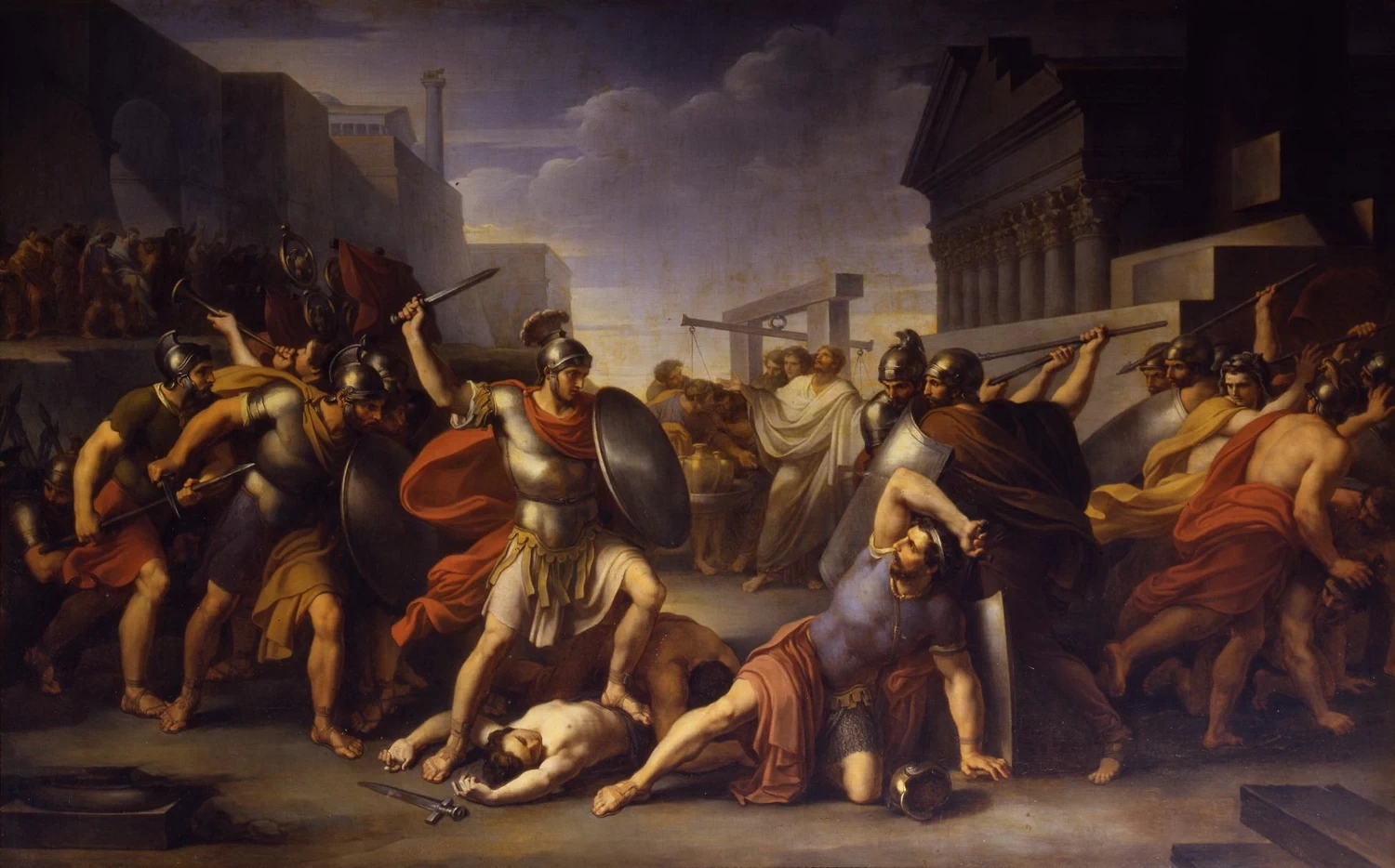 Furio Camillo scaccia i Galli dal Campidoglio - Palazzo Reale di Genova